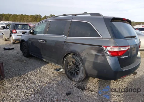 2012 Honda Odyssey Ex-L from USA, damaged, VIN 5FNRL5H63CB137539